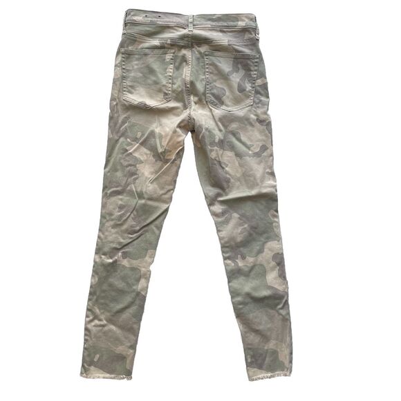 Gap Denim True Skinny High Rise Stretch Ankle Jeans Camo Sz 28/6 Regular Raw Hem - Picture 4 of 11